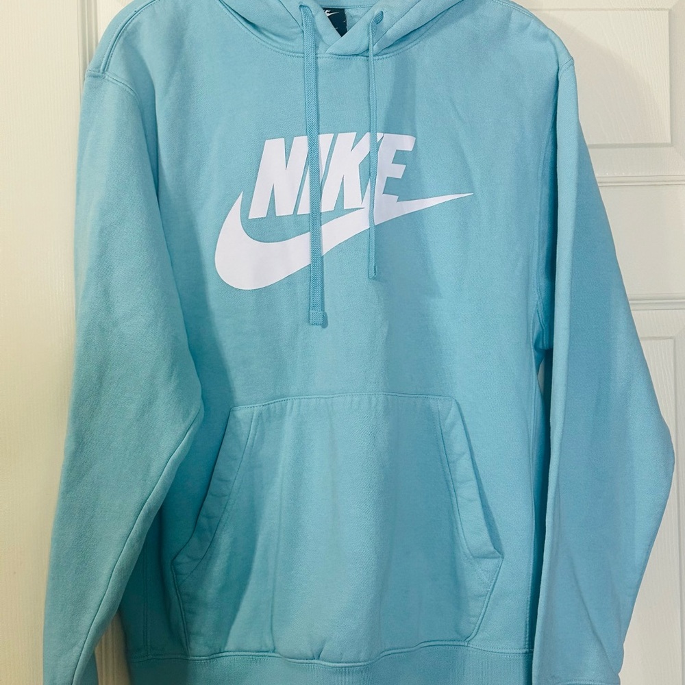 Nike Men's Sky Blue Pullover Hoodie never worn